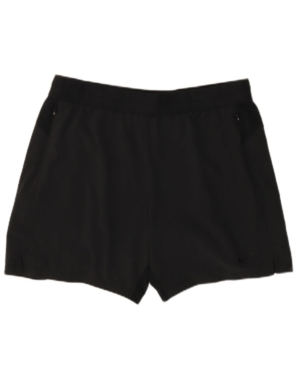 Pantaloni scurti sport NIKE Dri Fit pentru femei UK 18 XL poliester negru