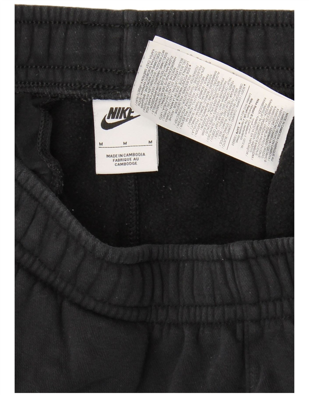 Pantaloni de trening Nike pentru bărbați Joggeri, bumbac mediu negru