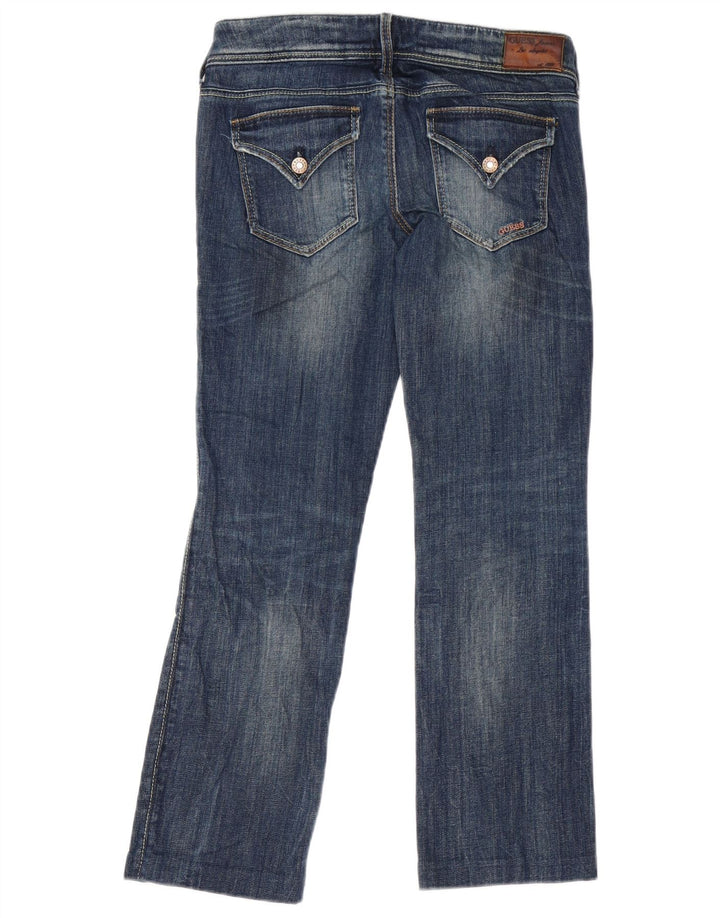 Blugi drepți obișnuiți pentru femei Guess L28 L27 bumbac bleumarin