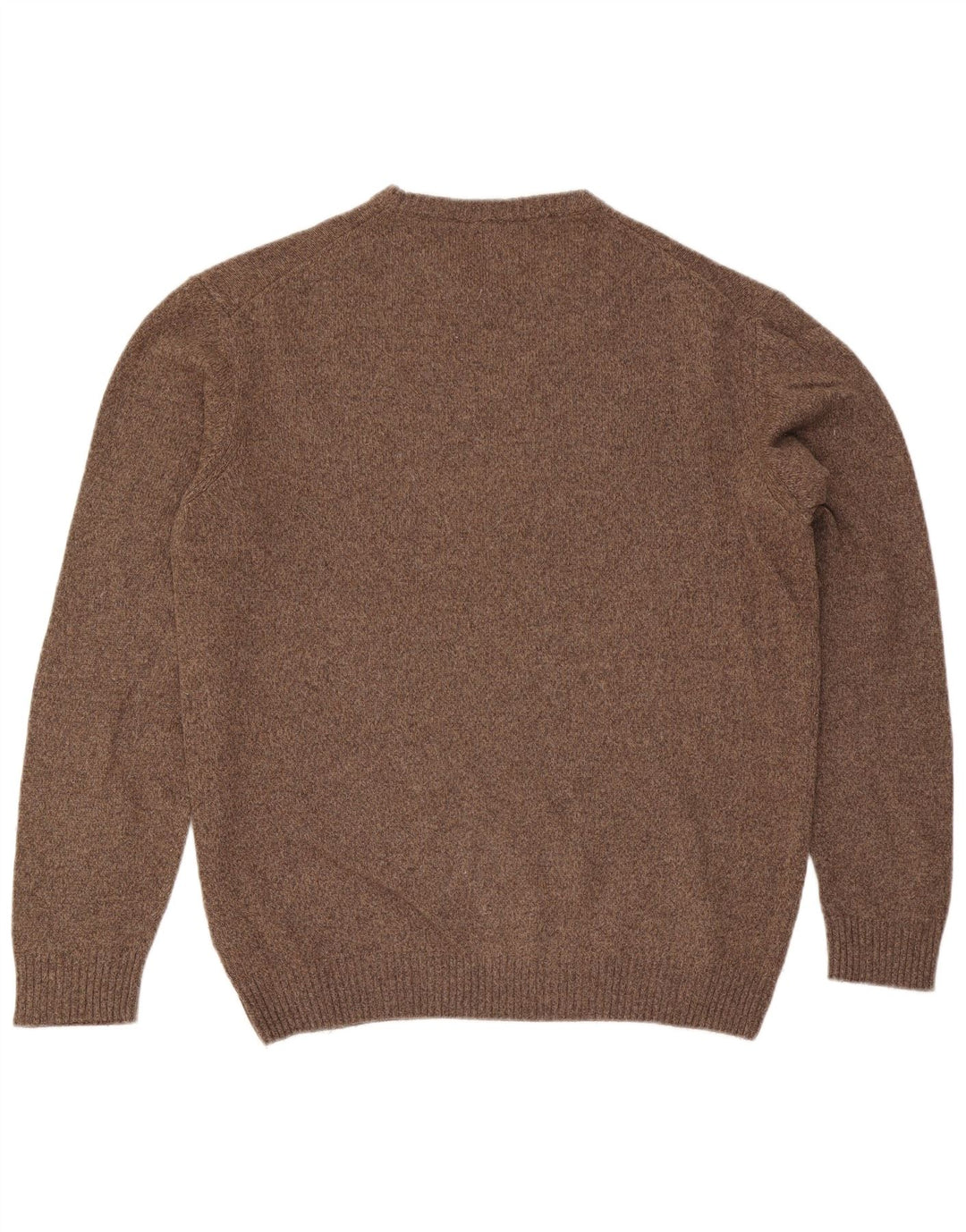 Pulover Marlboro Classics pentru bărbați, cu gât crew, 3XL, lână maro cu pete
