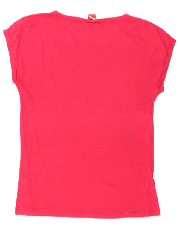 Tricou cu grafic Puma pentru femei Top UK 10 Small Pink Bumbac