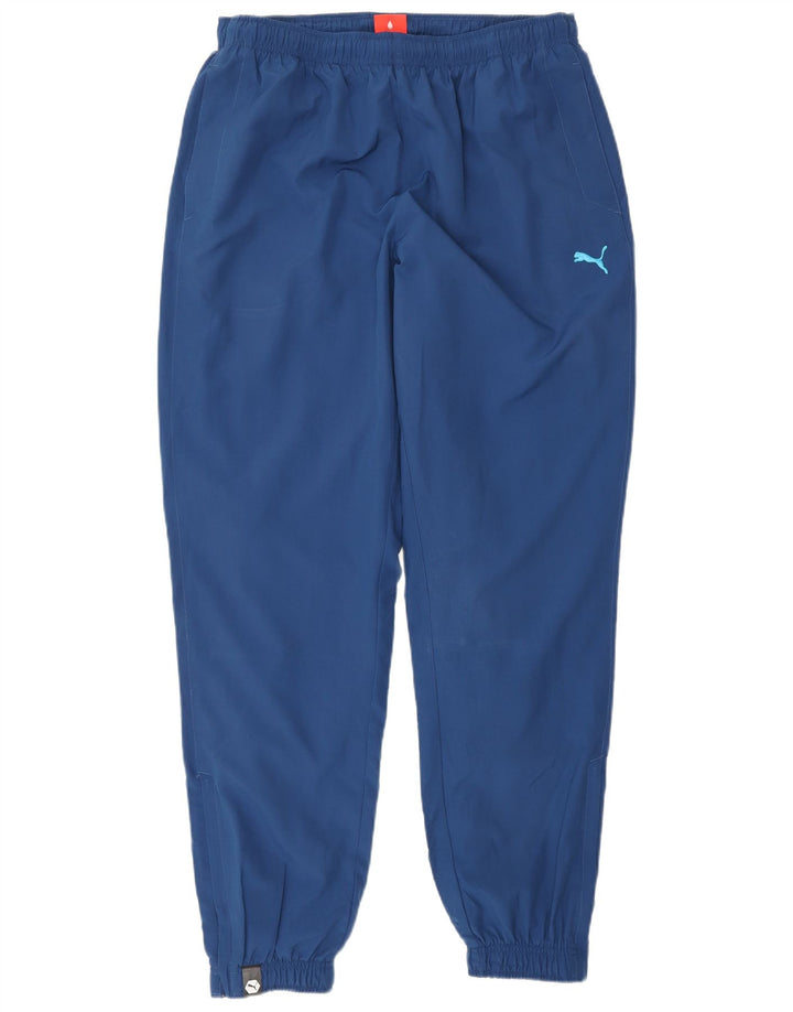 Pantaloni de trening cu grafică Puma pentru bărbați Joggeri mari, albastru, poliester