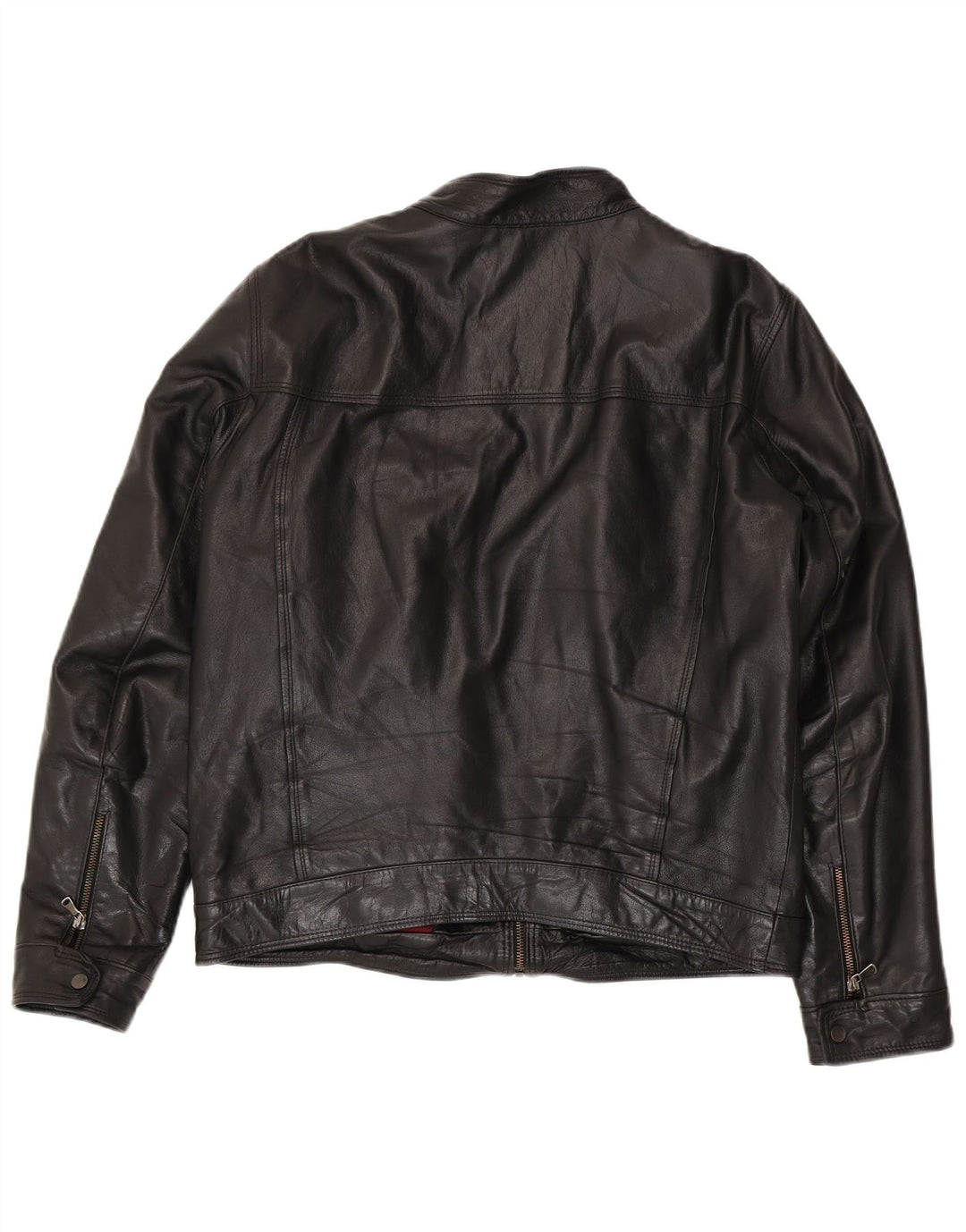 Geacă de piele vintage pentru bărbați IT 54 XL neagră