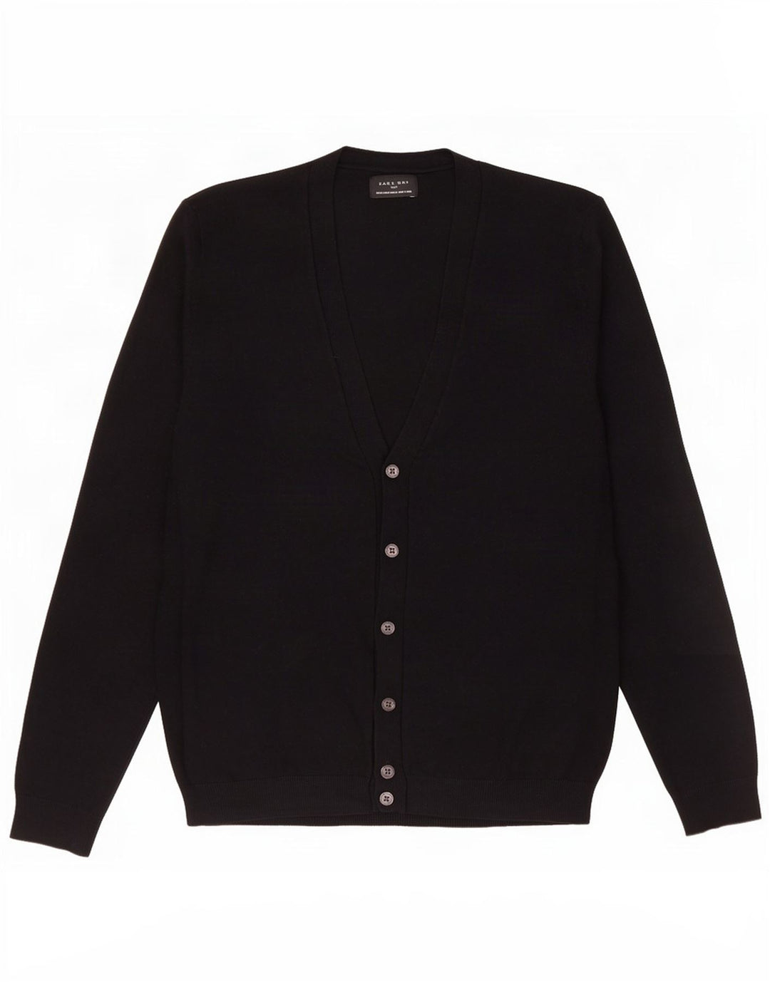 Pulover cardigan pentru bărbați Zara mediu negru