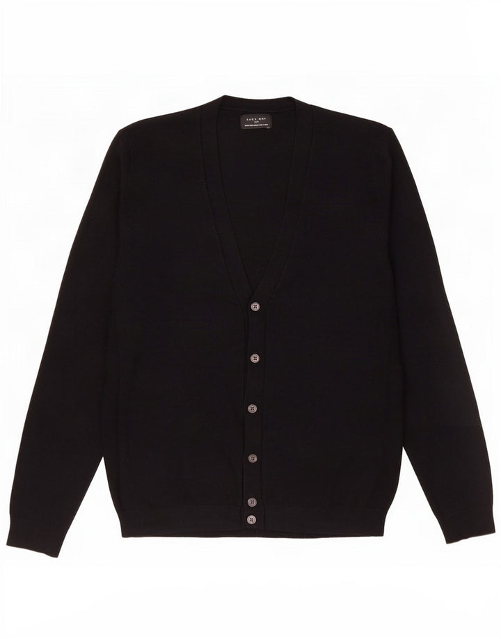 Pulover cardigan pentru bărbați Zara mediu negru