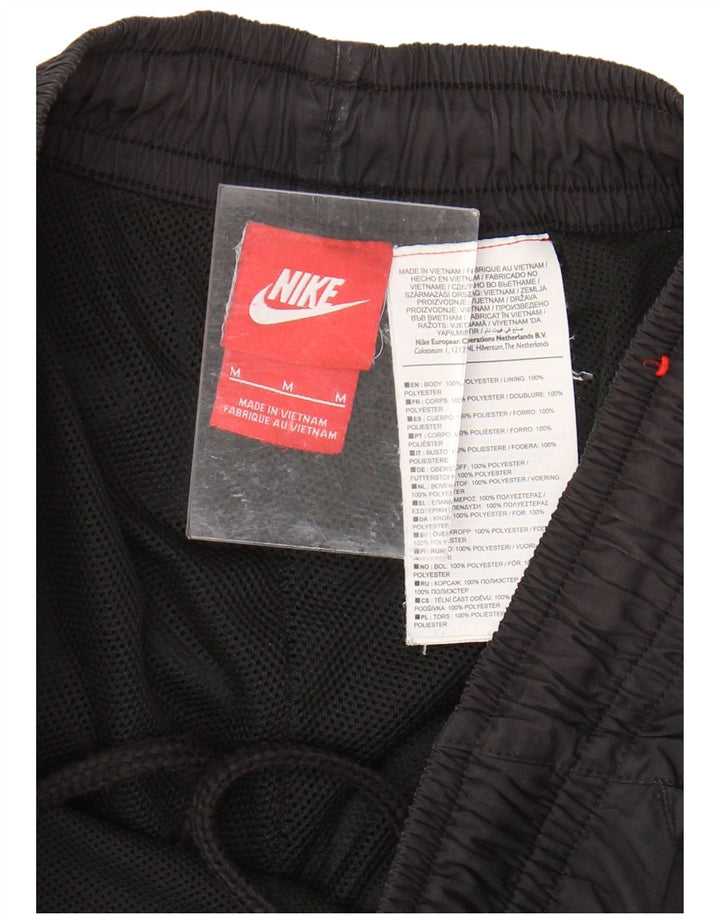 Pantaloni scurți sport NIKE pentru bărbați, poliester mediu negru