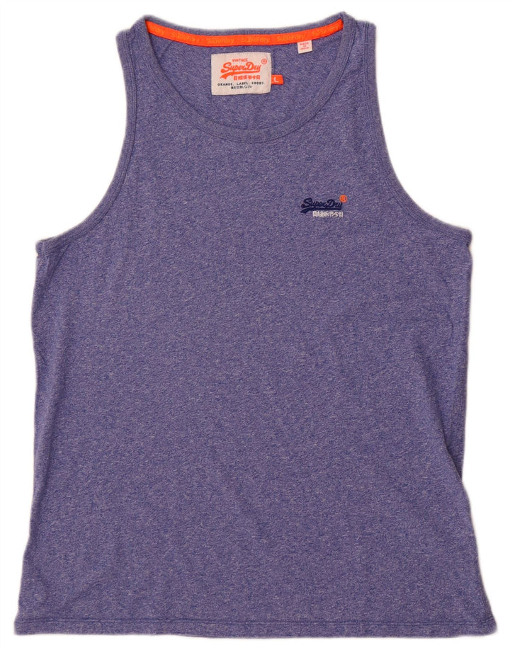 Vestă Superdry pentru bărbați, mare, albastru, pete