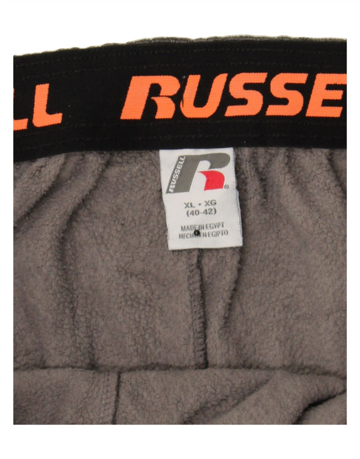 RUSSELL ATHLETIC Mens Tracksuit Trousers XL  Grey Colourblock Polyester Vintage Russell Athletic and Second-Hand Russell Athletic from Messina Hembry 