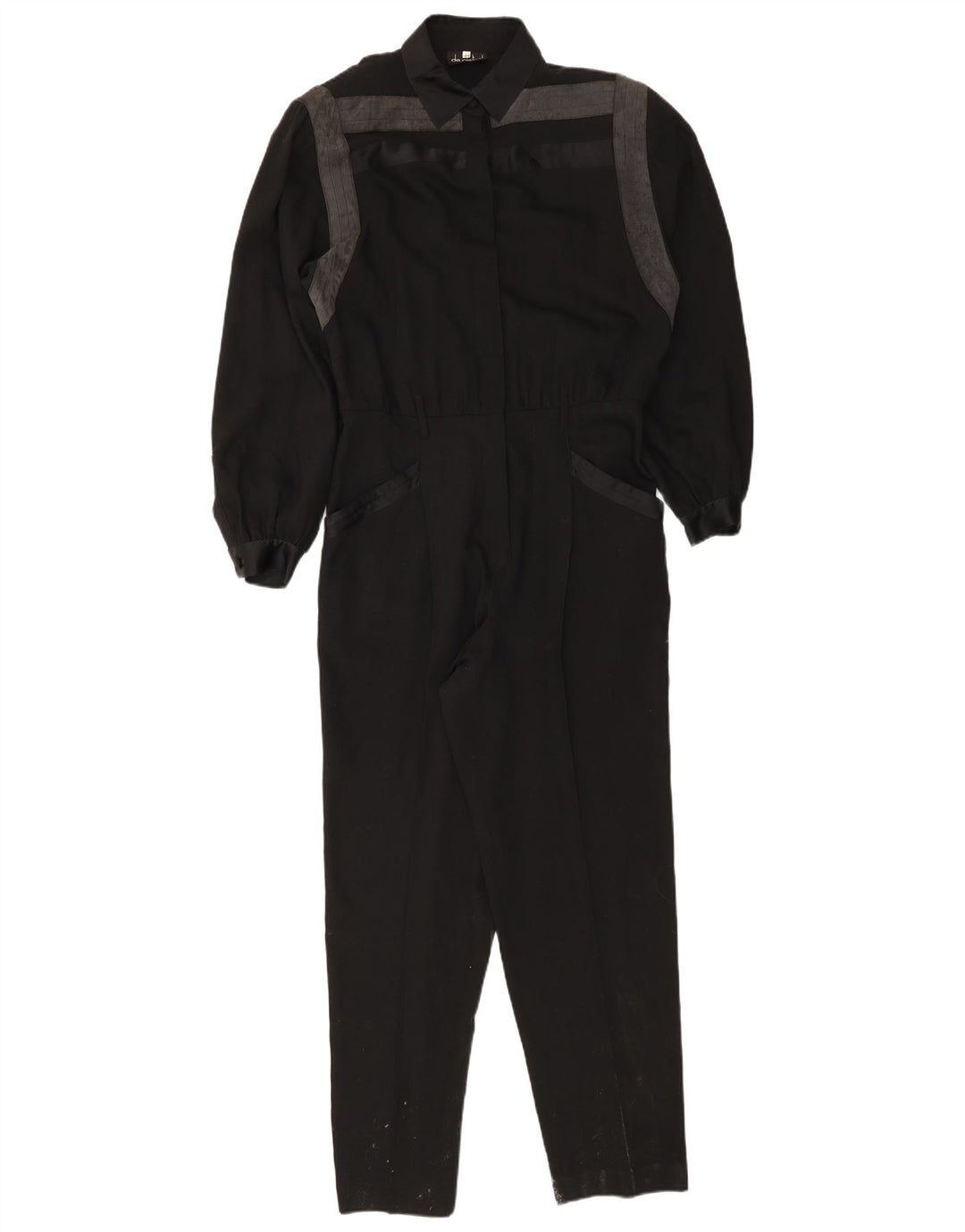 Salopetă cu mânecă lungă pentru femei De Pietri IT 44 Medium Black Colorblock