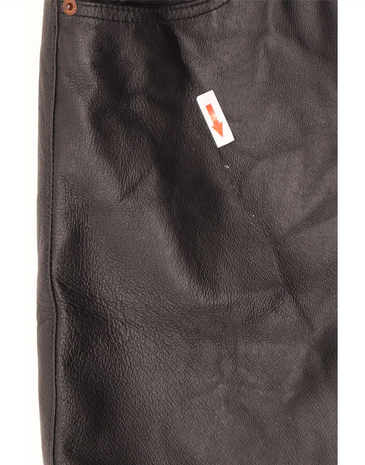 Trench din piele pentru femei Phard UK 14 mare negru