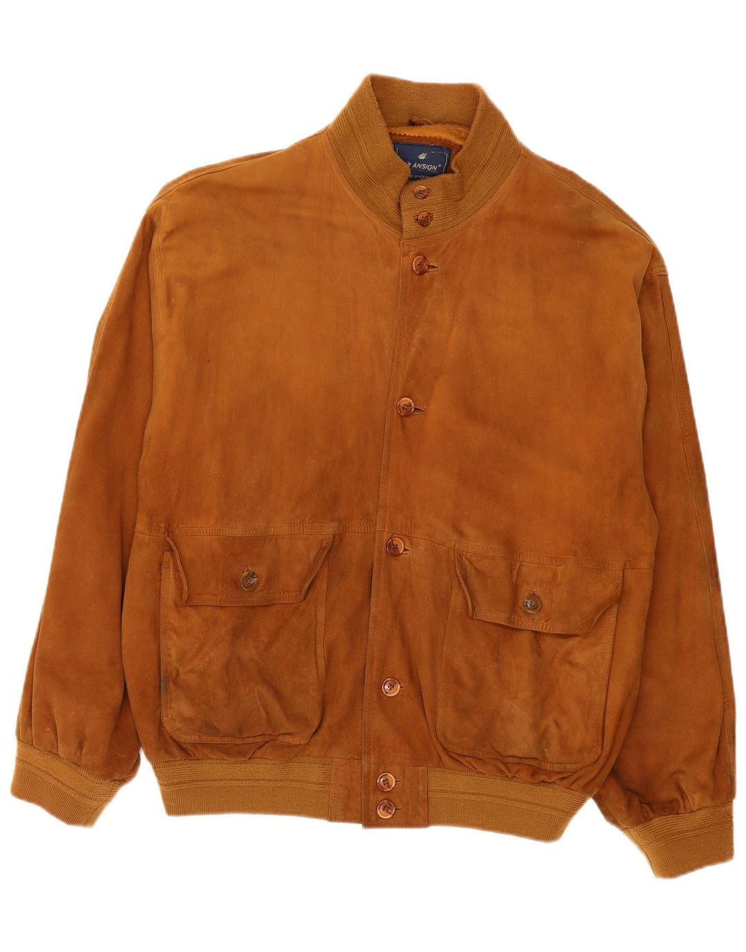 Bomber vintage pentru bărbați din piele intoarsa IT 56 3XL din piele maro