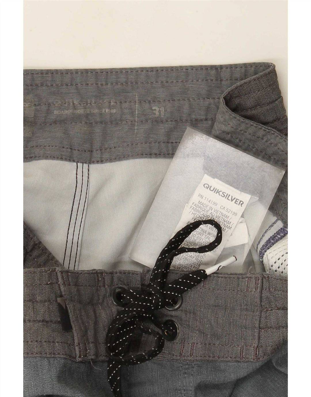 Pantaloni scurți de înot Quiksilver pentru bărbați, albastru mediu, poliester color bloc