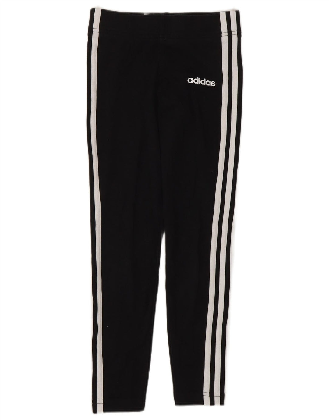 Leggings pentru fete ADIDAS 9-10 ani bumbac negru