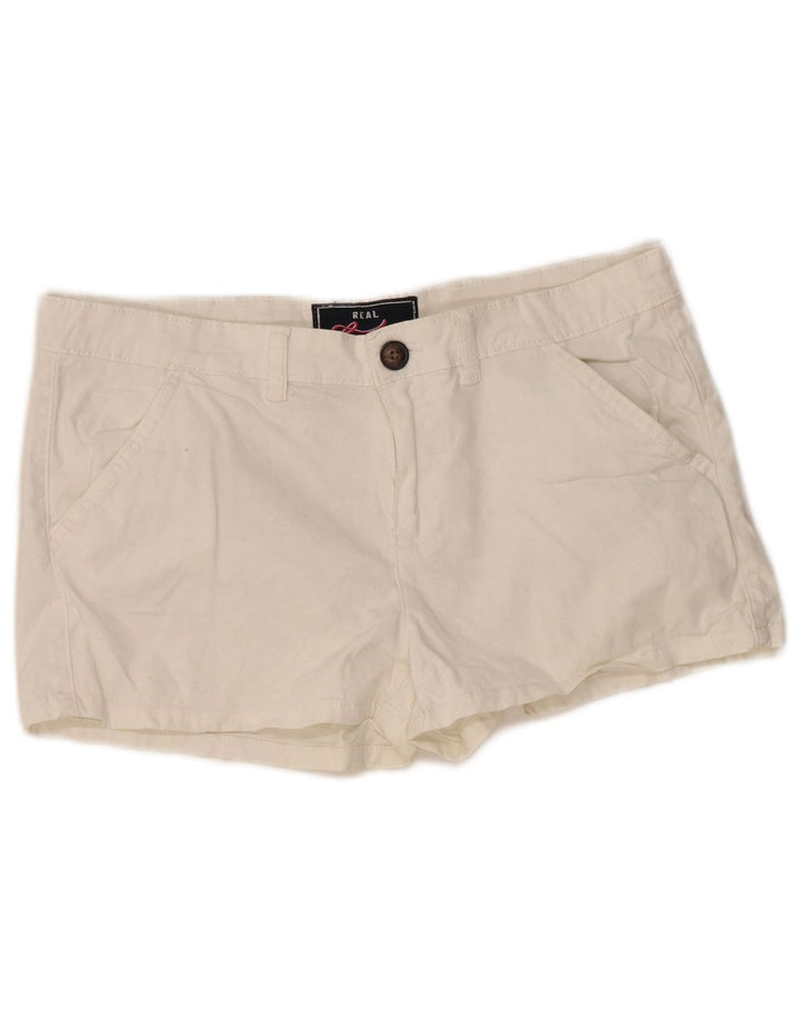 Pantaloni scurti chino Superdry pentru femei, mediu W34, bumbac alb