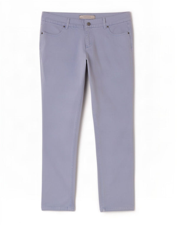 Pantaloni casual slim pentru femei Zara EU 44 XL W34 L29 Albastru Bumbac
