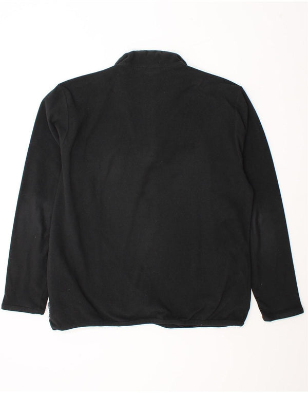 Pulover pentru bărbați Adidas Climawarm, cu fermoar și gât, din lână, UK 42/44, mare, negru, poliester