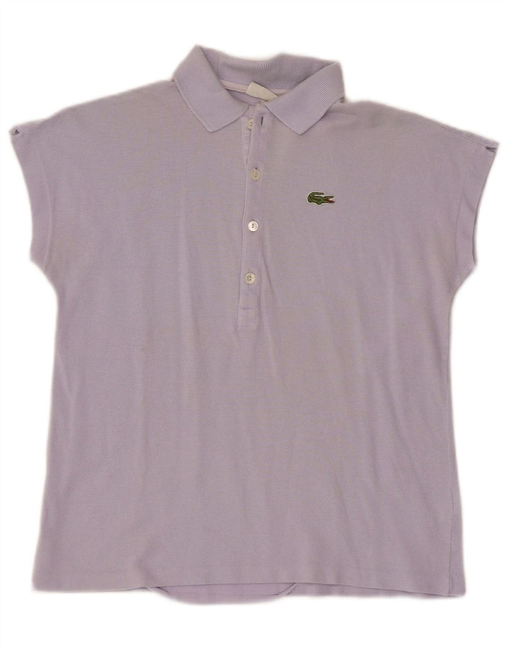 Tricou polo LACOSTE pentru damă, mărimea 38, bumbac violet mediu