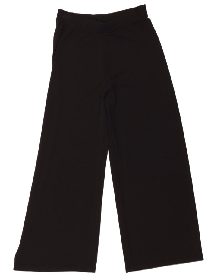 Pantaloni chino pentru femei cu picioare largi Zara Mediu L28 L29 Negru