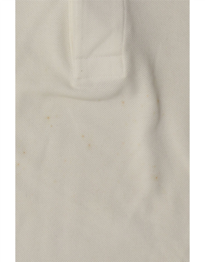 Tricou polo Lacoste Rugby pentru bărbați Mărimea 3 Bumbac alb mic