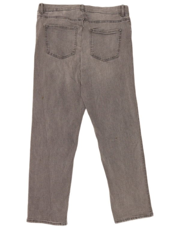 Blugi drepti pentru femei Marks & Spencer The Sienna UK 14 Medium W32 L28 Gri