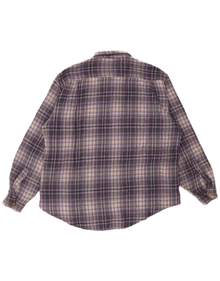 Cămașă de flanel pentru bărbați Wampum XL Purple Check