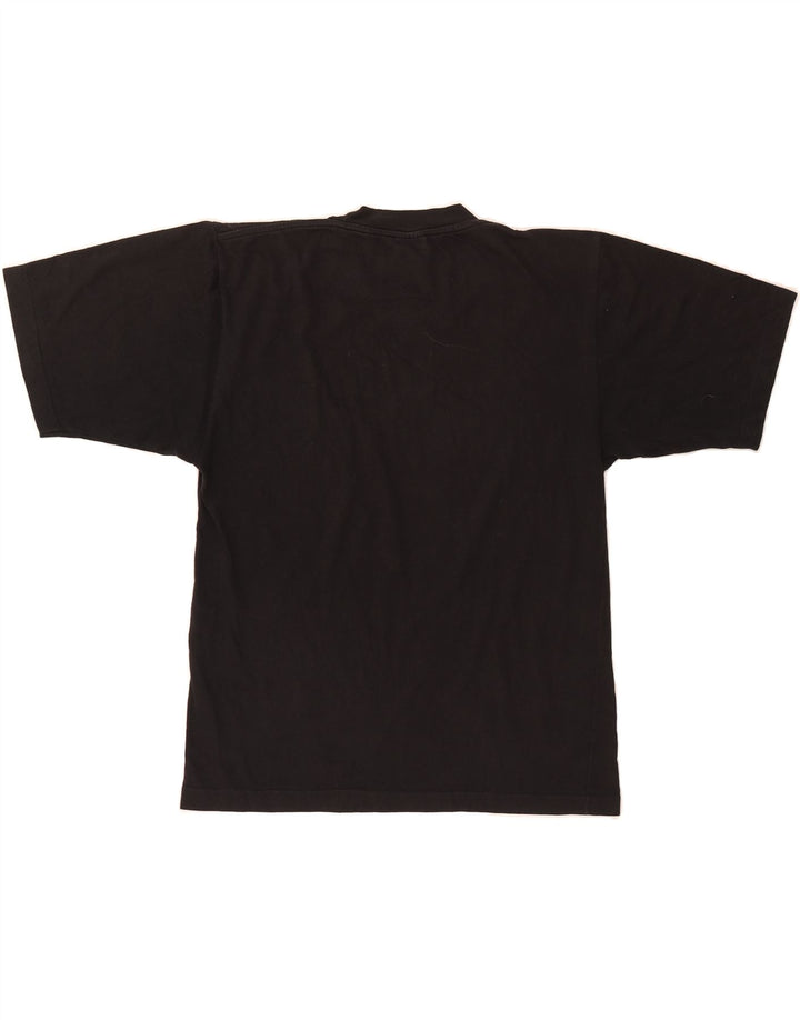 ASICS Womens T-Shirt Top UK 12 Medium Black Vintage Asics and Second-Hand Asics from Messina Hembry 
