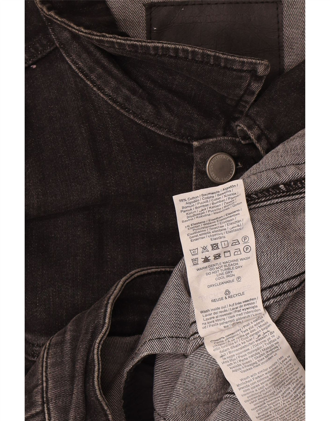 Jack & Jones jachetă de blugi pentru bărbați UK 42 XL bumbac gri