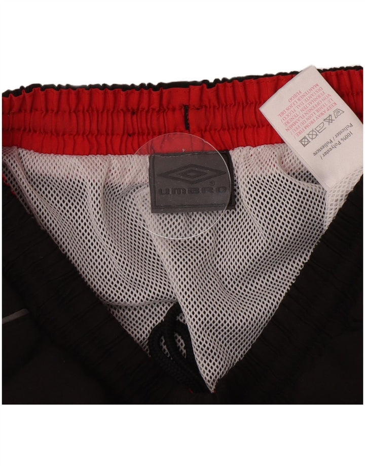 Pantaloni scurți de înot grafic Umbro pentru bărbați, negru mediu, poliester color bloc