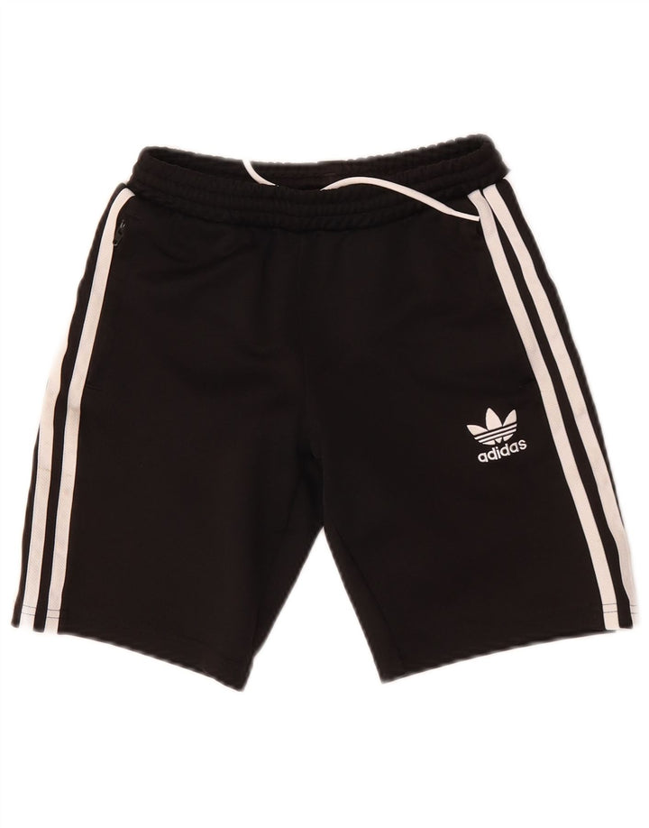 Pantaloni scurți sport pentru băieți Adidas 9-10 ani poliester negru