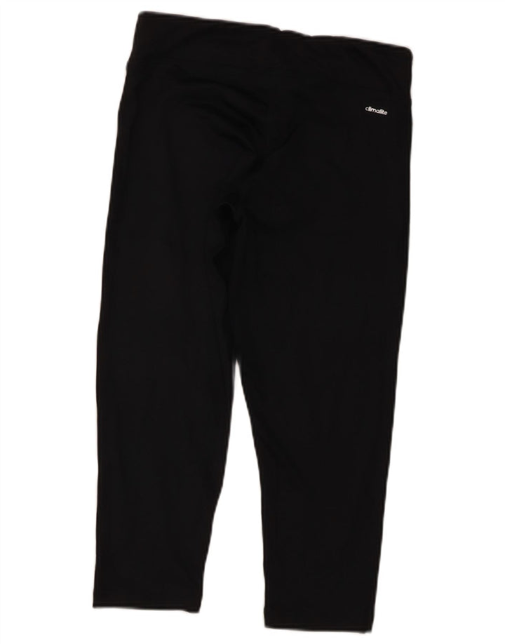 Leggings Adidas Climalite Capri pentru femei UK 10 Poliester negru mic