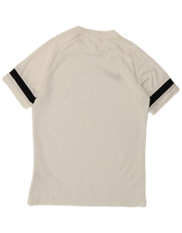 Tricou Nike Dri Fit pentru bărbați Top Mediu Alb Poliester Colorblock