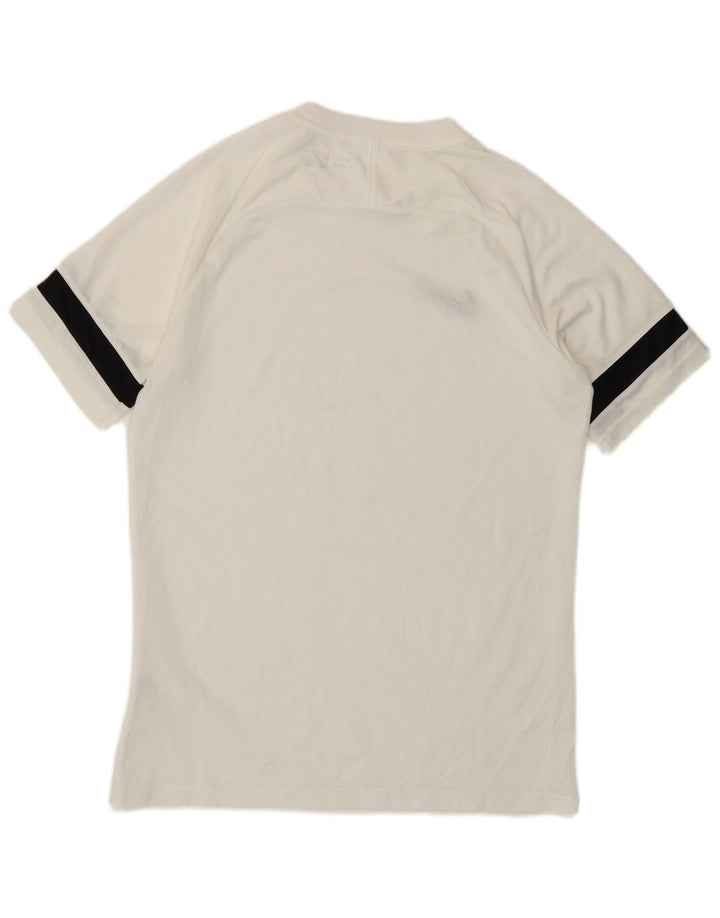 Tricou Nike Dri Fit pentru bărbați Top Mediu Alb Poliester Colorblock