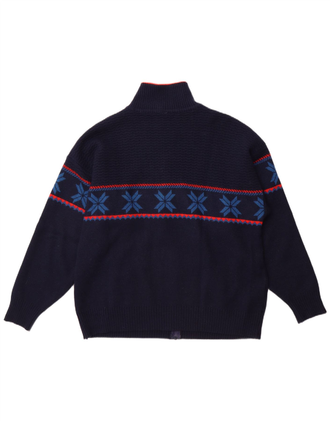 Cardigan Vintage pentru bărbați, mare, bleumarin, Fair Isle