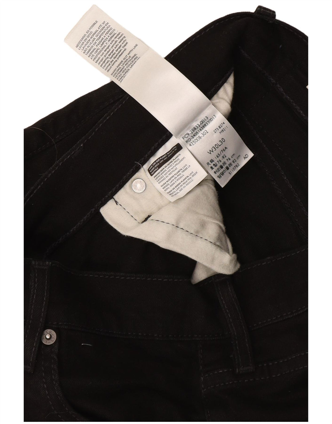 Blugi Levi's 511 Slim pentru bărbați W30 L30 bumbac negru