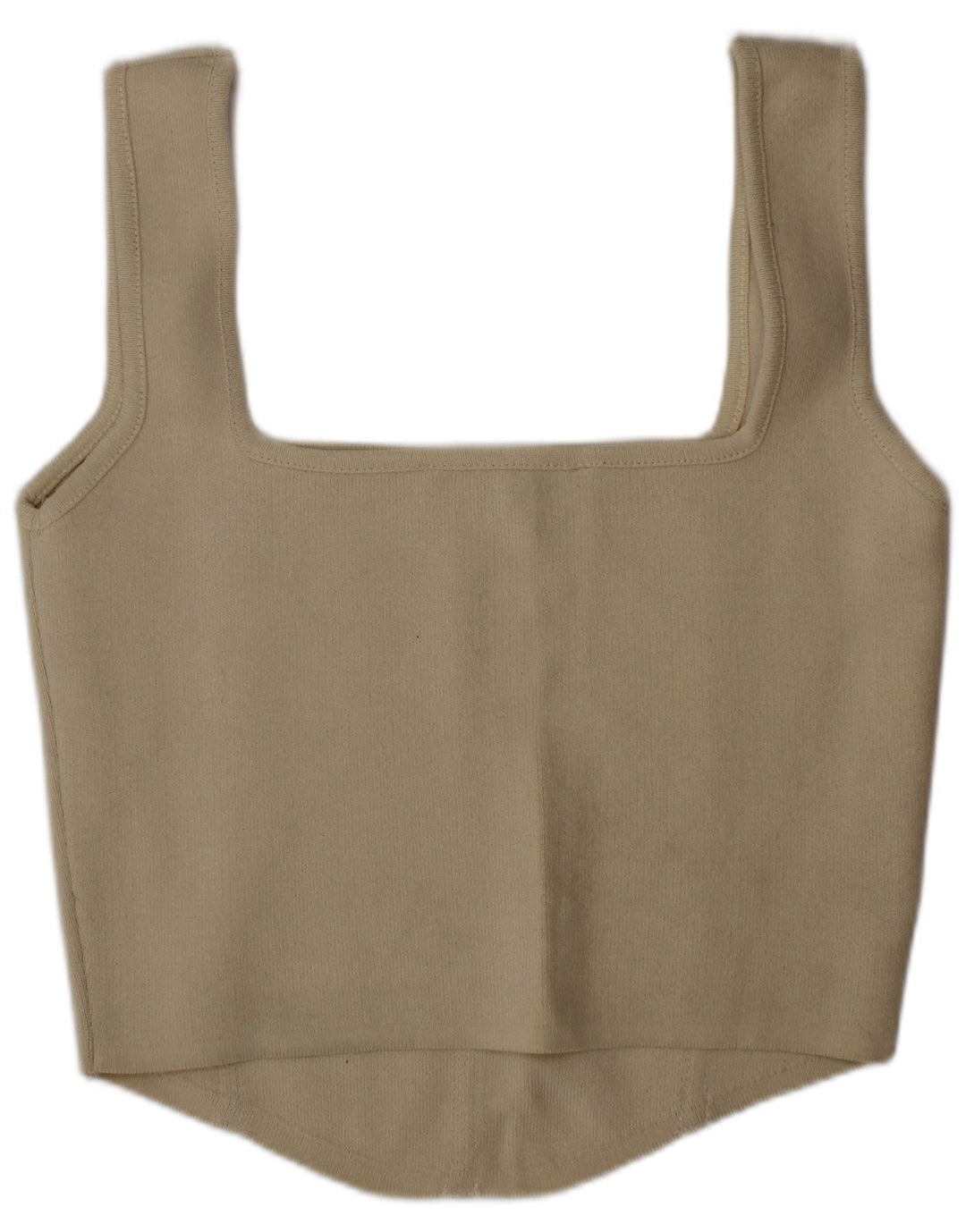 Crop Top Femei Zara Mediu Bej Poliamidă