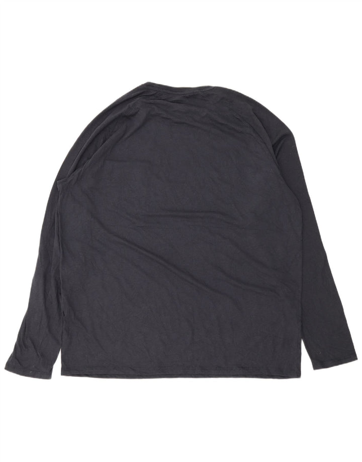 DICKIES Top pentru bărbați cu mânecă lungă 2XL, bumbac bleumarin