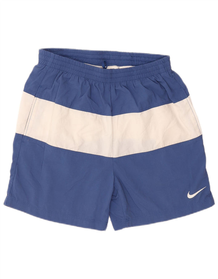 Pantaloni scurți de înot grafic pentru bărbați Nike, albastru mediu, nailon color bloc