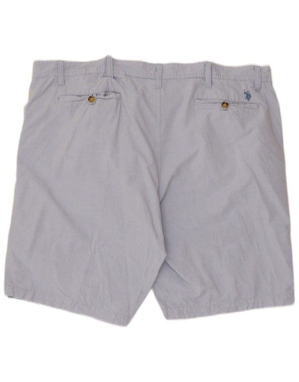 U.S. Polo Assn. Pantaloni scurți chino pentru bărbați W44 2XL, bumbac cu dungi albastre
