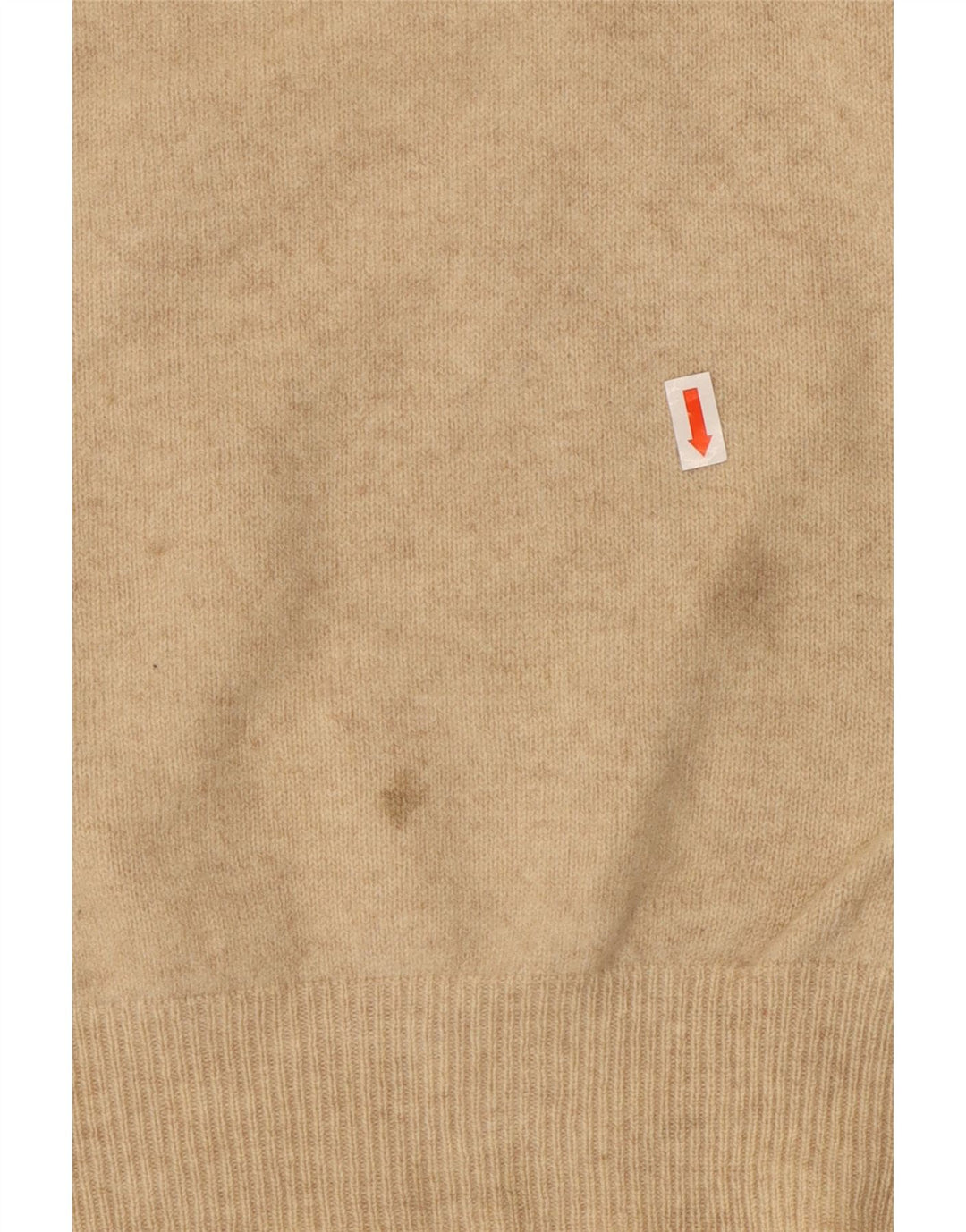 Pulover pentru damă Benetton cu gât crew, bej mediu