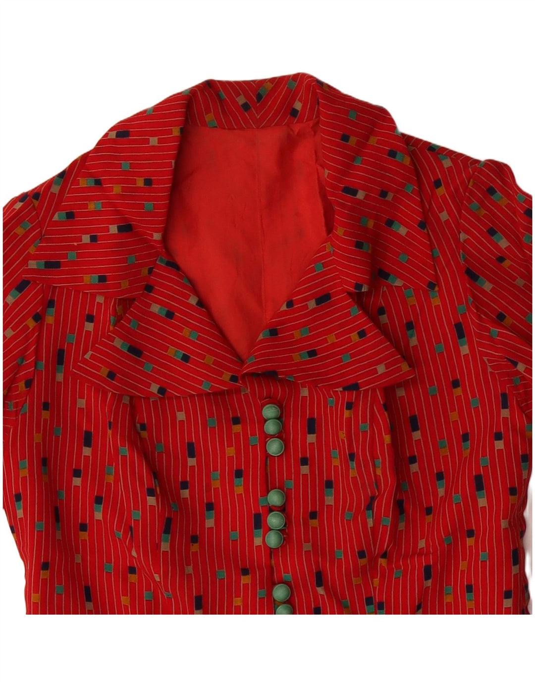 VINTAGE Rochie A-Line pentru femei UK 12 Medium Red Flecked