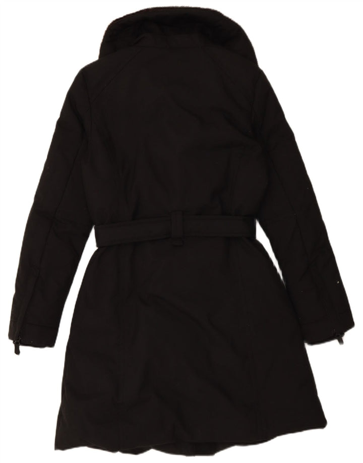 GAS Womens Padded Coat IT 40 Small Black Nylon