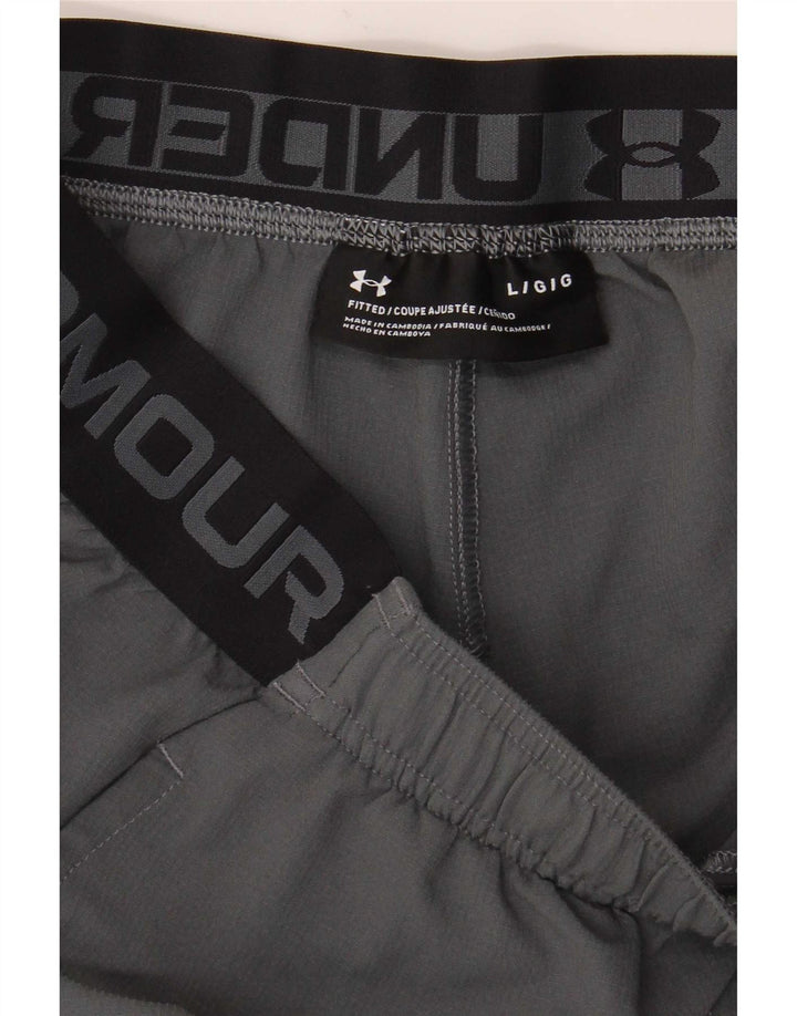 Pantaloni scurți sport grafic Under Armour pentru bărbați, mari, gri, color block