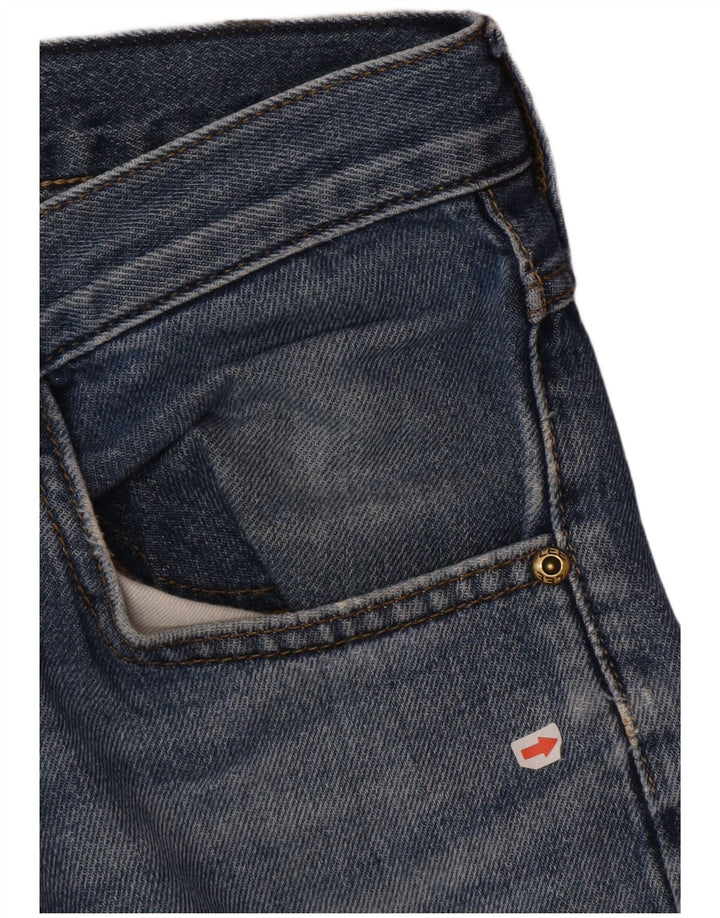 Pantaloni scurți de blugi pentru bărbați Lee, 5 buzunare, W31, bumbac albastru mediu
