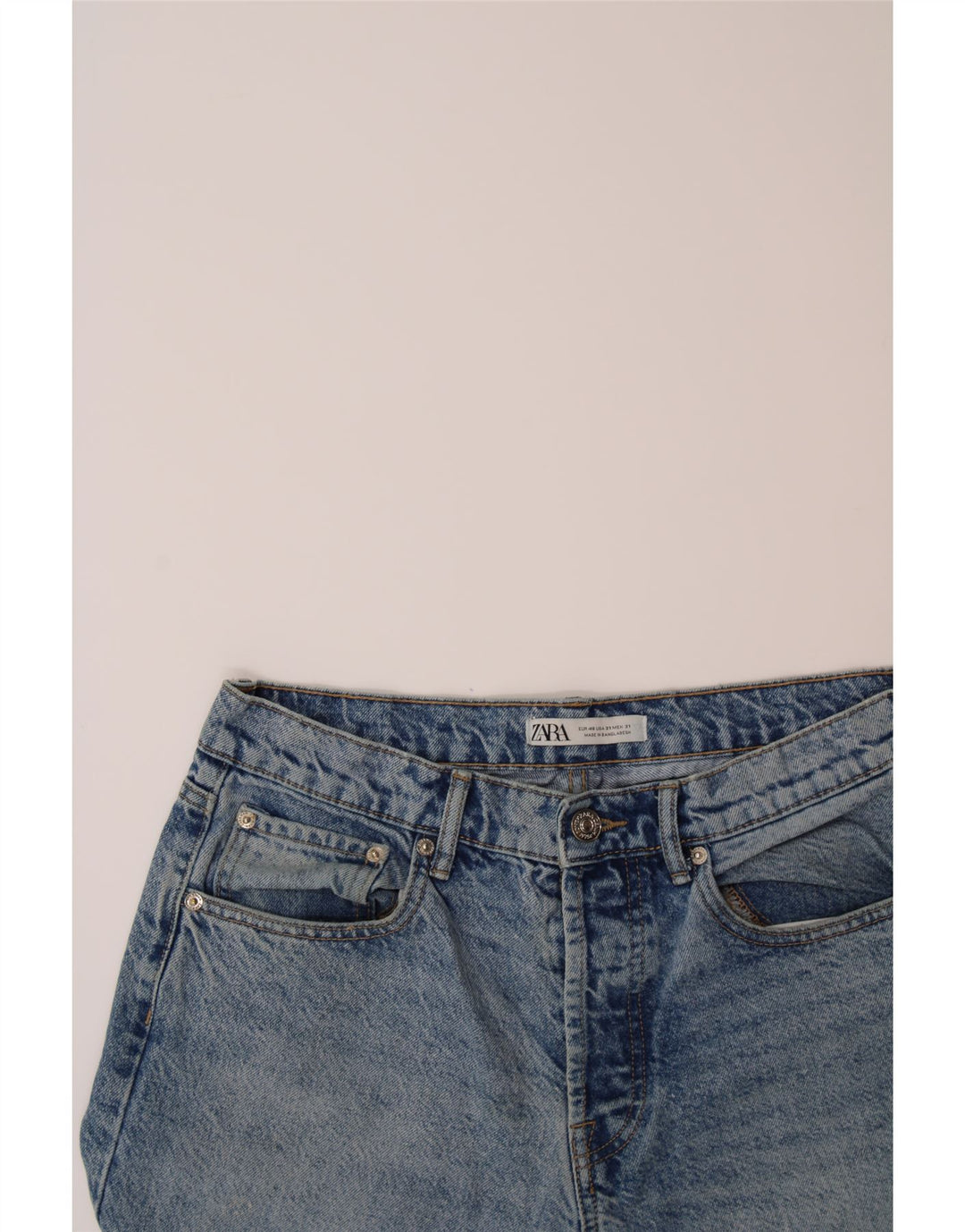 ZARA Womens Slim Jeans EU 40 Medium W30 L30 Blue Cotton Vintage Zara and Second-Hand Zara from Messina Hembry 