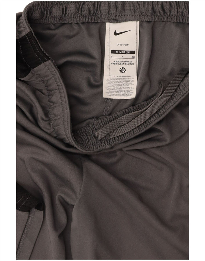 Pantaloni scurți sport NIKE Dri Fit Slim Fit pentru femei UK 8 Small, gri, colorblock