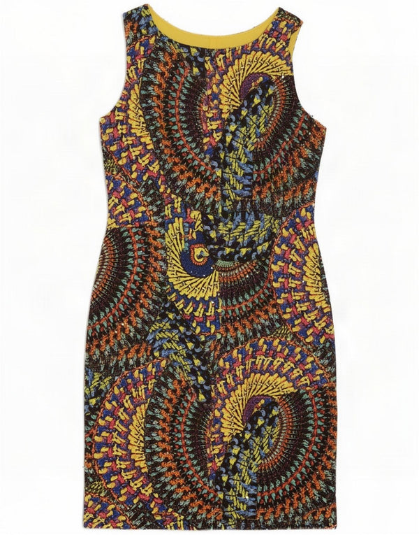 Joseph Ribkoff Rochie cu teacă cu grafică pentru femei UK 14 Large Multicolor