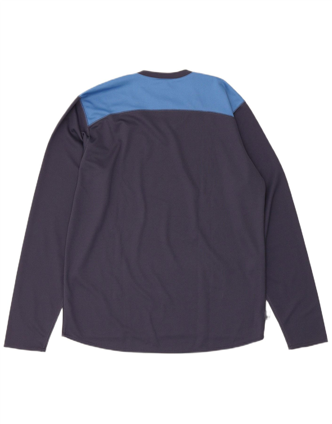 Adidas pentru bărbați Climalite Graphic Top cu mânecă lungă, mediu, bleumarin, color block