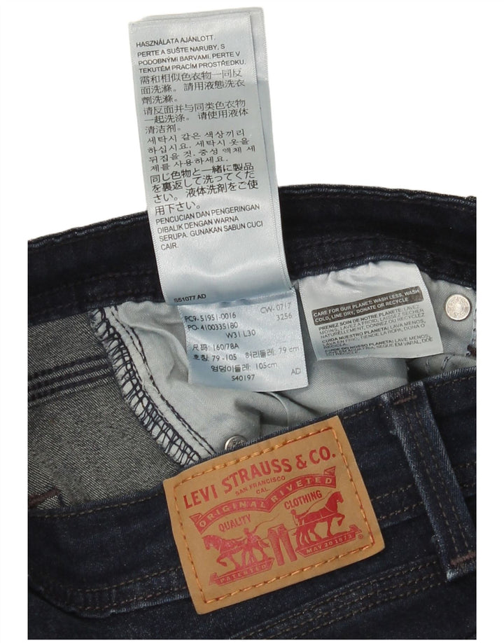 Blugi Levi's pentru femei 529 Curvy Bootcut W31 L30 Bumbac bleumarin