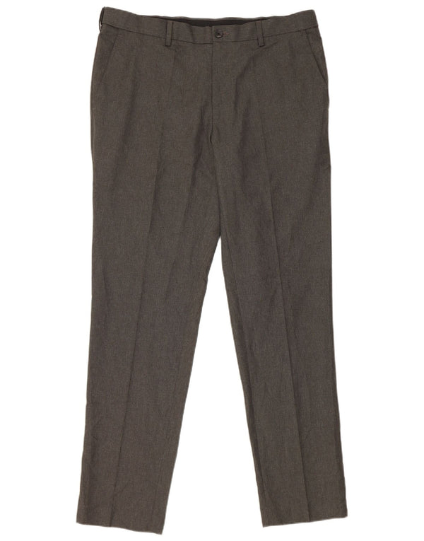 Marks & Spencer Pantaloni drepti pentru femei L34 L31 Poliester gri