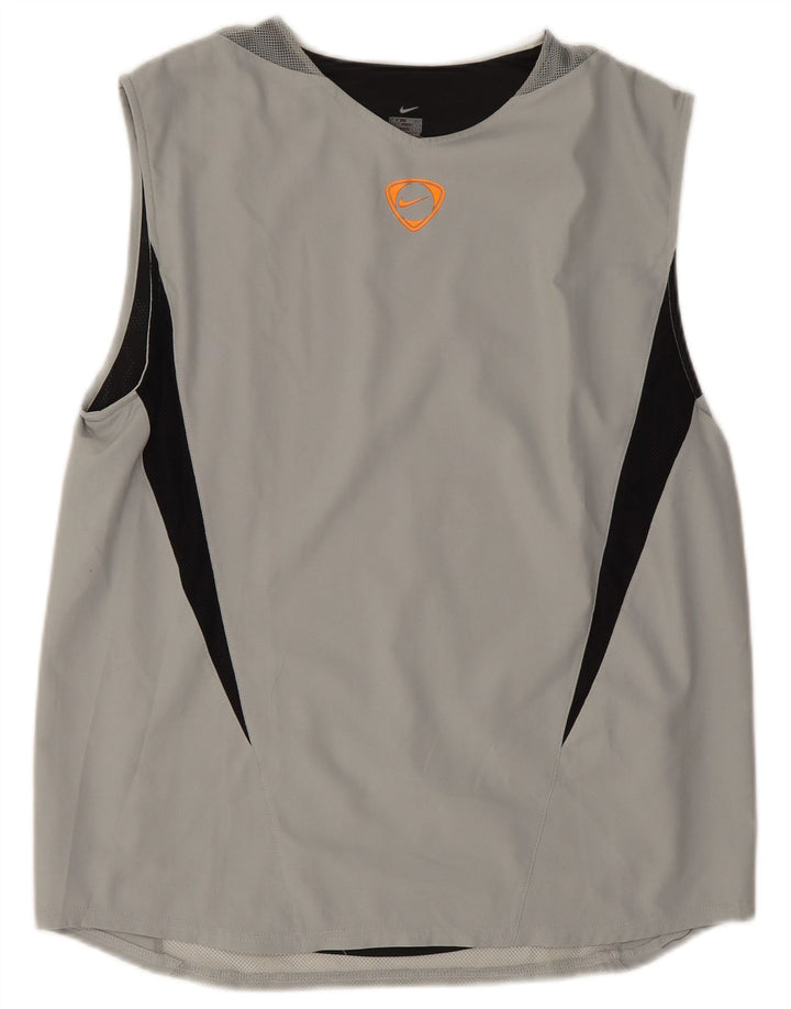 Vestă pentru bărbați Nike UK 39/41 Gri mediu Poliester color bloc